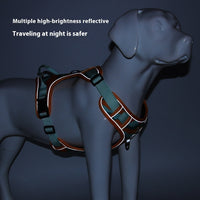 HKM-6149181 Reflective Commuter Dog Harness with Chest and Back Rope - Multiple Colors Available