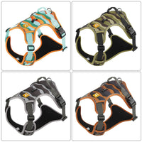 HKM-6149181 Reflective Commuter Dog Harness with Chest and Back Rope - Multiple Colors Available
