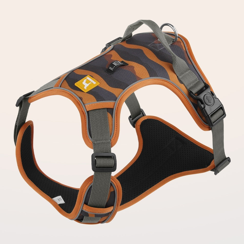 HKM-6149181 Reflective Commuter Dog Harness with Chest and Back Rope - Multiple Colors Available