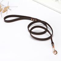 HKM-6149693 Brown First Layer Cowhide Dog Hand Holding Rope Chain - 2.0cm, 1.2cm Artificial Leather, Suitable for All Seasons
