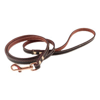 HKM-6149693 Brown First Layer Cowhide Dog Hand Holding Rope Chain - 2.0cm, 1.2cm Artificial Leather, Suitable for All Seasons