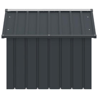 HKM-6149949 Galvanized Dog Kennel, Anthracite Color, 116.5 x 103 x 81.5 cm with 47 x 57 cm Entrance