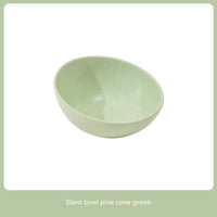 HKM-6150077 Ceramic Beveled Cat Bowl - 300ml, 15cm Diameter, Durable Design
