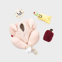 HKM-6150717 Interactive Plush Chicken Soup Toy for Dogs with Sound - Sniff and Play Pet Enrichment