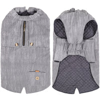 HKM-6152253 Classic Polyester Pocket Vest for Winter in Beige, Beige Blue, and Grey