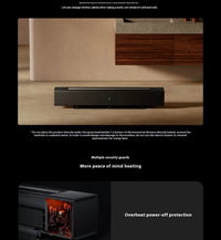 HKM-615251 Xiaomi Mijia Flame Simulation Graphene Electric Heater with Adjustable Thermostat and App Control