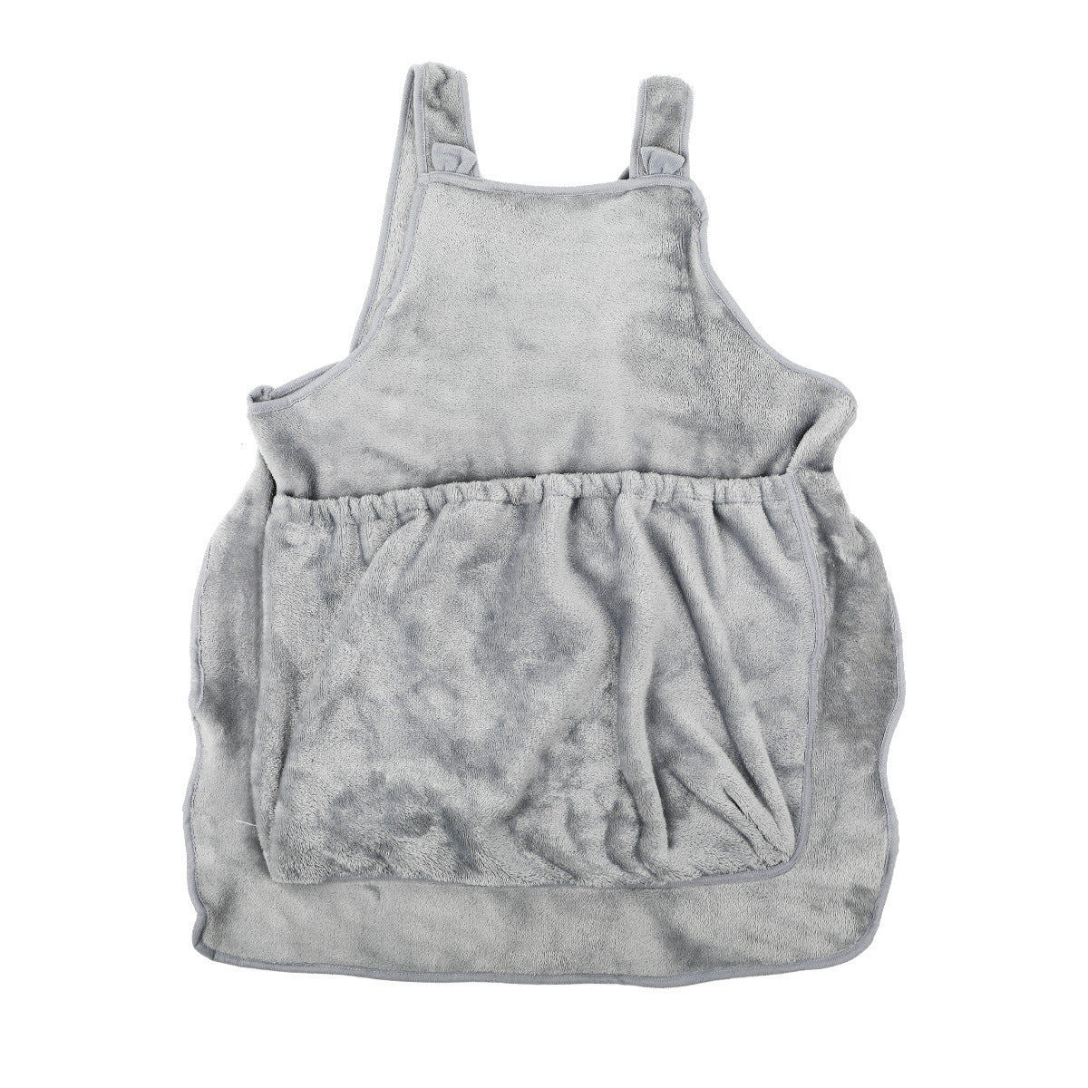HKM-6153149 Adjustable Pet Carrier Apron for Outdoor Travel - Cozy Plush Chest Bag for Small Cats and Dogs