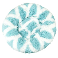 HKM-6153917 Multicolor Plush Round Nest Bed for Dogs and Cats - Various Sizes Available