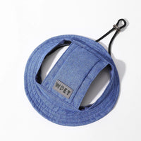 HKM-6154685 Denim Sun Visor Cap for Dogs and Cats with Adjustable Ear Holes