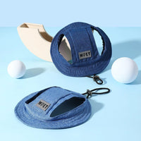 HKM-6154685 Denim Sun Visor Cap for Dogs and Cats with Adjustable Ear Holes