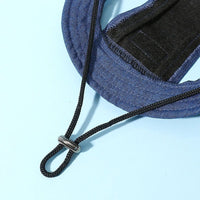 HKM-6154685 Denim Sun Visor Cap for Dogs and Cats with Adjustable Ear Holes