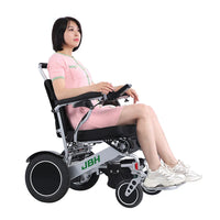 HKM-615507 Lightweight Portable Electric Wheelchair D09 - Aluminum Construction, Foldable Design for Elderly and Disabled Use