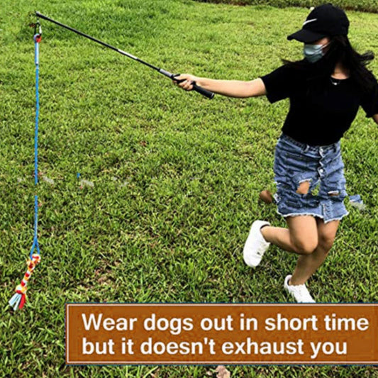 HKM-6155325 Interactive Cotton Rope Toy for Dogs - Knot Training and Playtime Companion