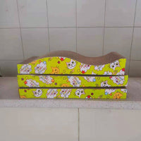 HKM-6155837 Corrugated Cardboard Cat Scratch Board - Nibble Toy for Cats (43x22x3.5cm)