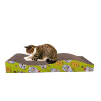 HKM-6155837 Corrugated Cardboard Cat Scratch Board - Nibble Toy for Cats (43x22x3.5cm)