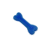 HKM-6156477 Soft Rubber Dog Love Bone Toy for Molar Teeth Cleaning - Available in Pink, Green, Blue