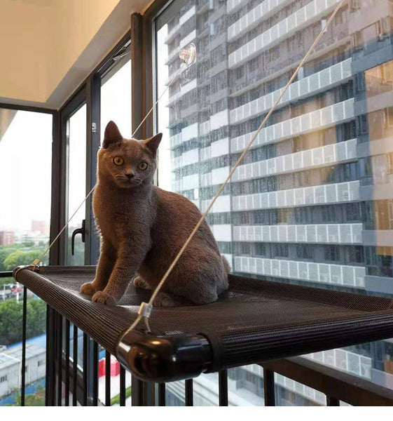 HKM-6157245 Suction Cup Cat Window Hammock in PVC Mesh, Flannel, and Sandwich Cloth Styles