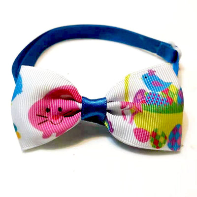 HKM-6157885 Easter-Themed Pet Bow Tie and Head Flower Set in Various Colors