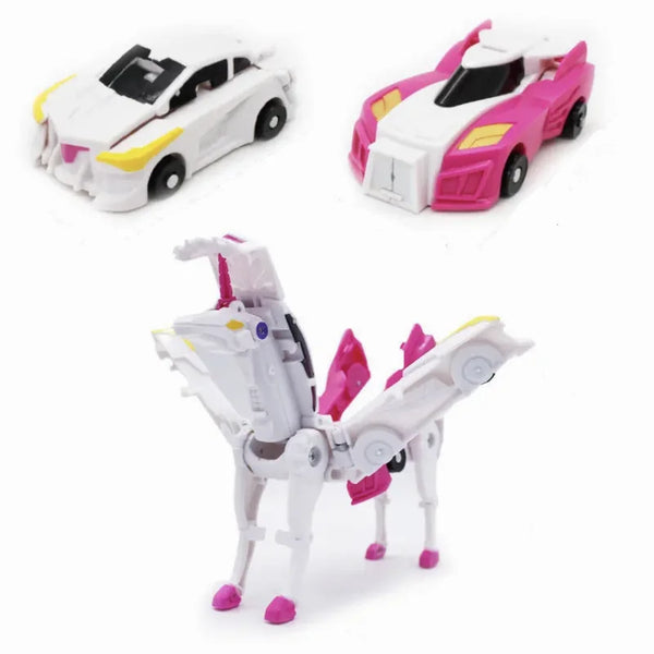 HKM-615891 Transforming Unicorn Car Toy for Kids - Fun Deformation Action Figure, Ages 3+
