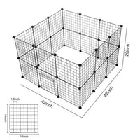 HKM-615955 Eco-Friendly Metal Pet Fence for Secure Outdoor Play areas