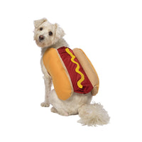HKM-6159805 Hot Dog Costume for Pets - Fun Dog Clothing with Hook-and-Loop Fastener, Available in Multiple Sizes