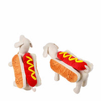 HKM-6159805 Hot Dog Costume for Pets - Fun Dog Clothing with Hook-and-Loop Fastener, Available in Multiple Sizes