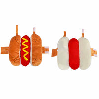 HKM-6159805 Hot Dog Costume for Pets - Fun Dog Clothing with Hook-and-Loop Fastener, Available in Multiple Sizes