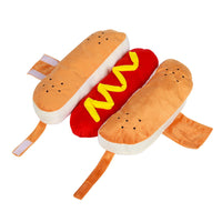 HKM-6159805 Hot Dog Costume for Pets - Fun Dog Clothing with Hook-and-Loop Fastener, Available in Multiple Sizes