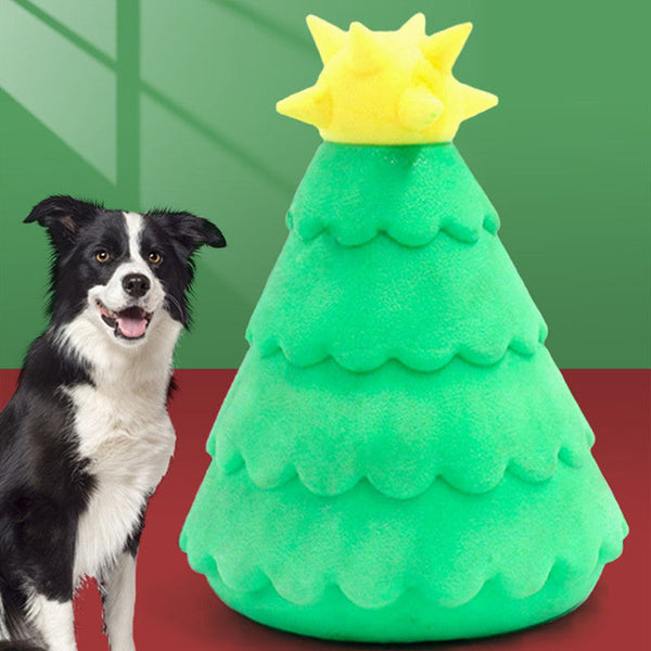 HKM-6160445 TPR Foam Pet Toy for Teeth Cleaning - Christmas Tree, Leaky Pumpkin Ball, Penguin, Cactus, Crocodile