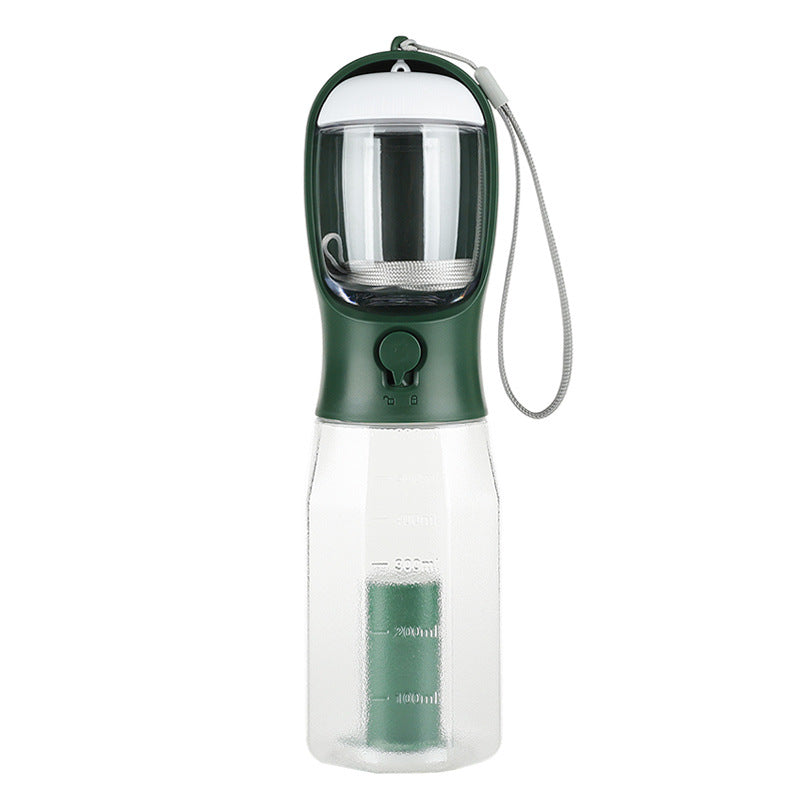 HKM-6161469 Three-in-One Portable Pet Water Cup with Garbage Bag - 600ML High-Temperature Resistant