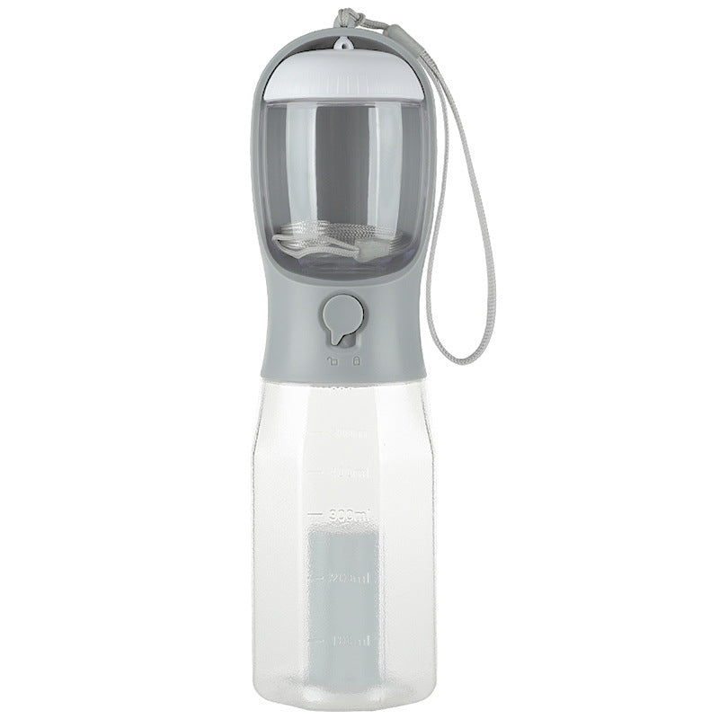 HKM-6161469 Three-in-One Portable Pet Water Cup with Garbage Bag - 600ML High-Temperature Resistant