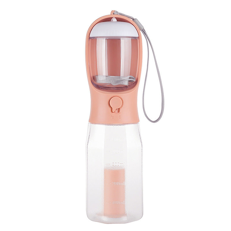 HKM-6161469 Three-in-One Portable Pet Water Cup with Garbage Bag - 600ML High-Temperature Resistant