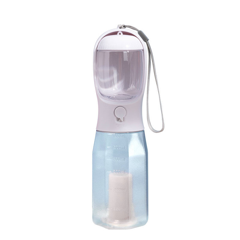 HKM-6161469 Three-in-One Portable Pet Water Cup with Garbage Bag - 600ML High-Temperature Resistant