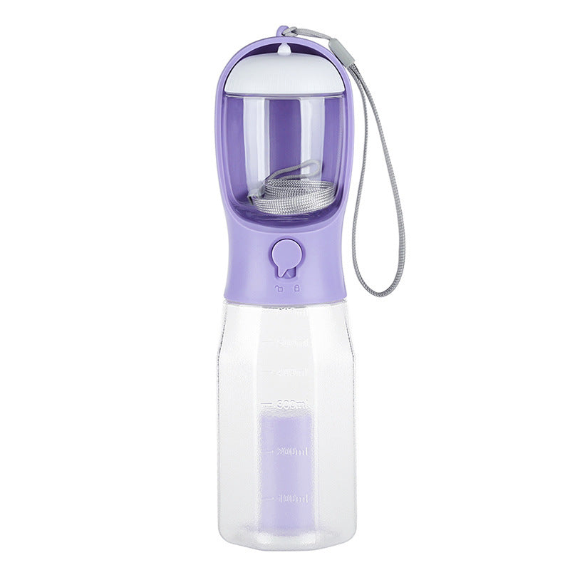HKM-6161469 Three-in-One Portable Pet Water Cup with Garbage Bag - 600ML High-Temperature Resistant