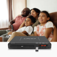 HKM-616147 Compact Region-Free Home DVD Player with USB Input and Remote Control, Supports CD, DVD, VCD Playback