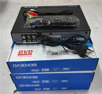 HKM-616147 Compact Region-Free Home DVD Player with USB Input and Remote Control, Supports CD, DVD, VCD Playback