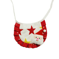 HKM-6161981 Christmas Pattern Cotton Pet Saliva Towel Bib for Dogs and Cats - Small and Large Sizes Available