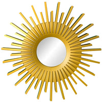 HKM-616211 Nordic Metal Hanging Mirror - 25cm Decorative PVC Wall Art for Home Decor