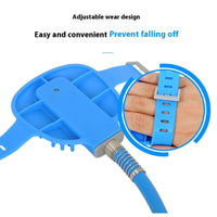 HKM-6163261 Silicone Bathing Gloves with Hand-Held Massage Brush for Pet Showering