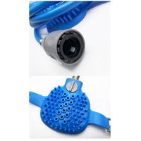 HKM-6163261 Silicone Bathing Gloves with Hand-Held Massage Brush for Pet Showering