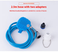 HKM-6163261 Silicone Bathing Gloves with Hand-Held Massage Brush for Pet Showering