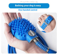 HKM-6163261 Silicone Bathing Gloves with Hand-Held Massage Brush for Pet Showering