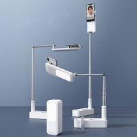HKM-616339 Retractable Wireless Fill Light with Charging Base for Smartphones and Tablets