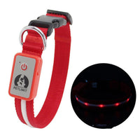 HKM-616339 Waterproof Rechargeable LED Pet Collar with Adjustable Features and Secure Buckle