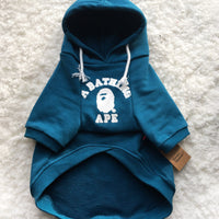 HKM-6163773 Trendy Printed Hooded Pet Clothes for Casual Wear, Cotton Material