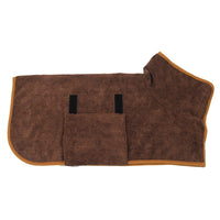 HKM-6165565 Super Absorbent Microfiber Dog Bathrobe with Adjustable Strap for Quick Drying