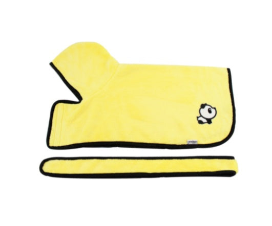 HKM-6165565 Super Absorbent Microfiber Dog Bathrobe with Adjustable Strap for Quick Drying