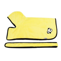 HKM-6165565 Super Absorbent Microfiber Dog Bathrobe with Adjustable Strap for Quick Drying