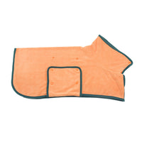 HKM-6165565 Super Absorbent Microfiber Dog Bathrobe with Adjustable Strap for Quick Drying