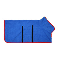 HKM-6165565 Super Absorbent Microfiber Dog Bathrobe with Adjustable Strap for Quick Drying